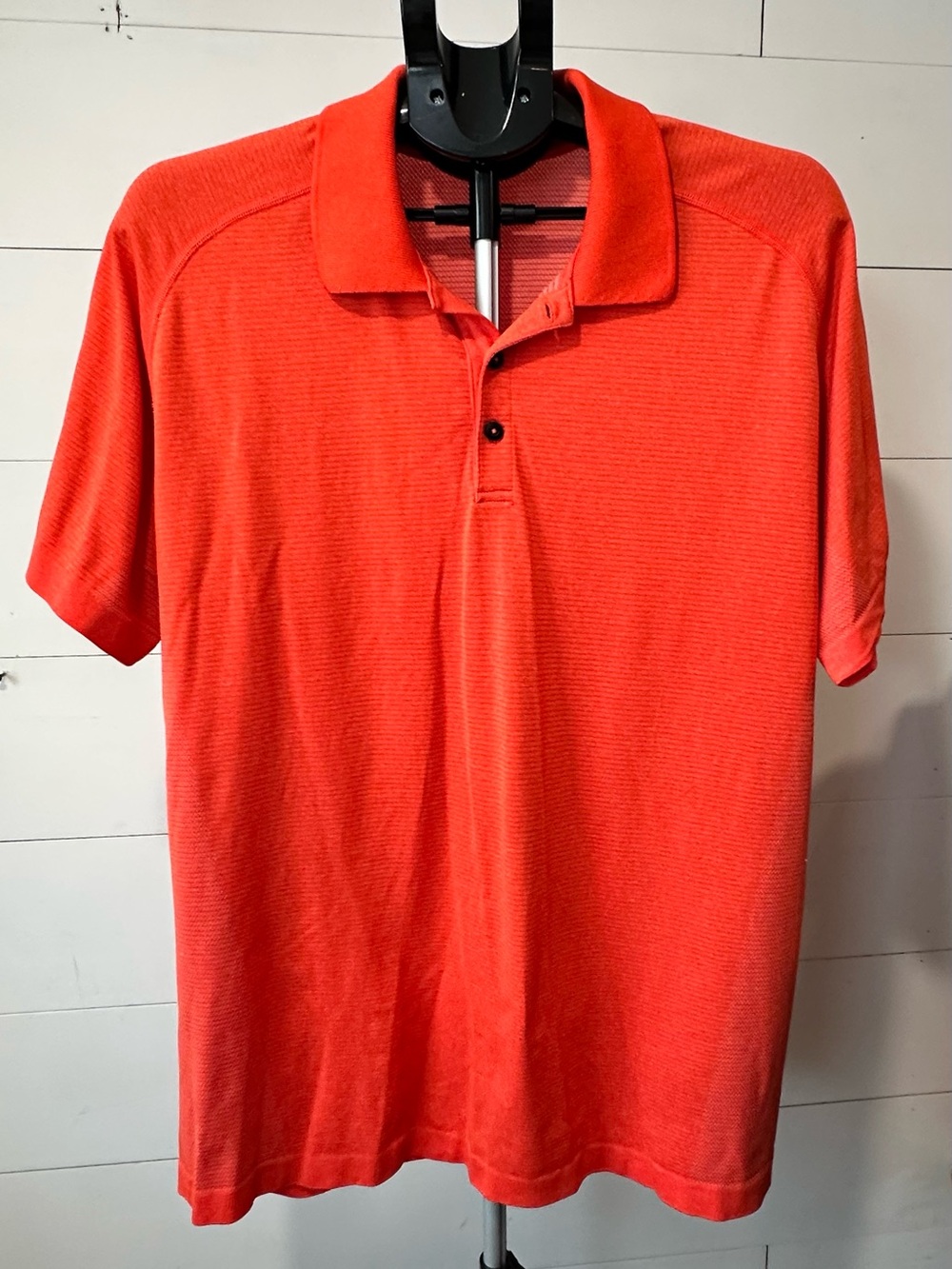 Lululemon Metal Vent Tech Polo Men’s Size XXL Orange/Coral - Picture 2 of 8